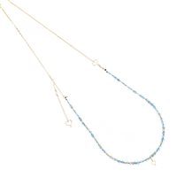 Collier Maman et Sophie Femme pietre in Argent Acquamarina CLISF4AMCT